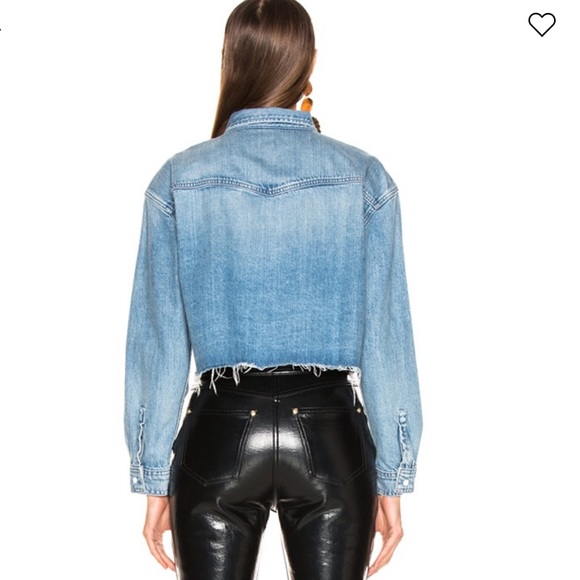 GRLFRND Christy Cropped Shirt in Harvest Moon - Picture 3 of 6